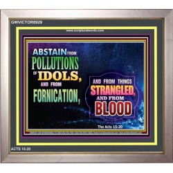 ABSTAIN FORNICATION   Inspirational Wall Art Poster   (GWVICTOR8929)   