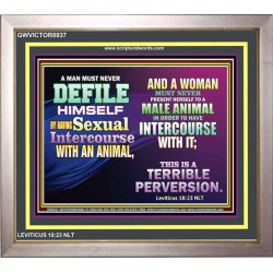 SEXUAL IMMORALITY   Portrait of Faith Wooden Framed   (GWVICTOR8937)   