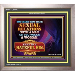 SEXUAL IMMORALITY  Wall Decor   (GWVICTOR8953)   