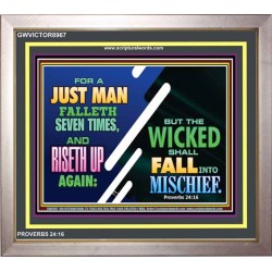 A JUST MAN SHALL RISE   Framed Bible Verse   (GWVICTOR8967)   
