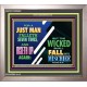 A JUST MAN SHALL RISE   Framed Bible Verse   (GWVICTOR8967)   
