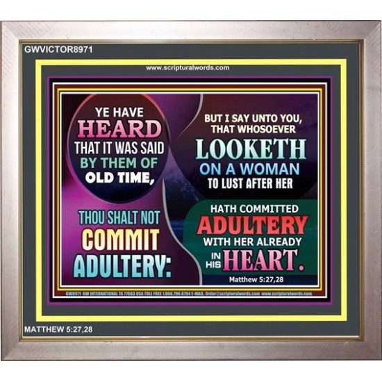ADULTERY   Frame Scriptural Wall Art   (GWVICTOR8971)   