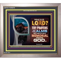 A MEMORIAL BEFORE GOD   Framed Scriptural Dcor   (GWVICTOR8976)   