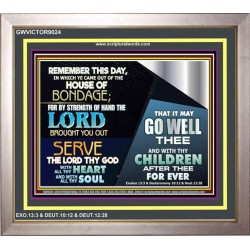 SERVE THE LORD   Framed Art Work   (GWVICTOR9024)   