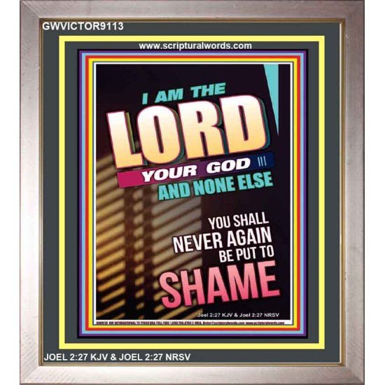YOU SHALL NOT BE PUT TO SHAME   Bible Verse Frame for Home   (GWVICTOR9113)   