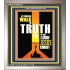 WALK IN THE TRUTH   Large Framed Scripture Wall Art   (GWVICTOR9121)   "14x16"