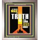 WALK IN THE TRUTH   Large Framed Scripture Wall Art   (GWVICTOR9121)   