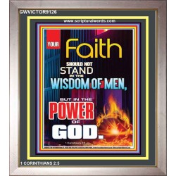 YOUR FAITH   Frame Bible Verse Online   (GWVICTOR9126)   "14x16"