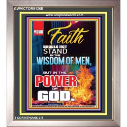 YOUR FAITH   Framed Bible Verses Online   (GWVICTOR9126B)   
