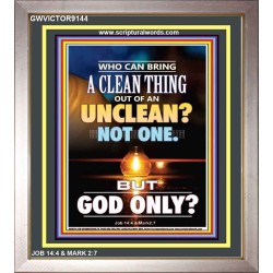 UNCLEAN   Scriptures Wall Art   (GWVICTOR9144)   "14x16"