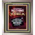 WE BROUGHT NOTHING TO THE WORLD   Frame Scriptures Dcor   (GWVICTOR9147)   "14x16"