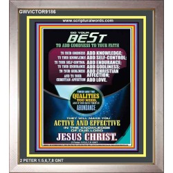 BE ACTIVE AND FERVENT   Biblical Art Acrylic Glass Frame   (GWVICTOR9186)   