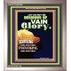 VAIN GLORY   Bible Verses Wall Art Acrylic Glass Frame   (GWVICTOR9196)   