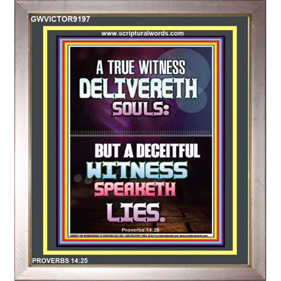 BE A TRUE WITNESS   Bible Verses Poster   (GWVICTOR9197)   