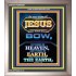 AT THE NAME OF JESUS   Acrylic Glass Framed Bible Verse   (GWVICTOR9208)   "14x16"