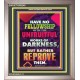 UNFRUITFUL WORKS OF DARKNESS   Christian Paintings   (GWVICTOR9249)   