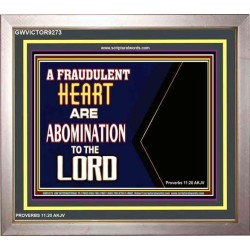 WHAT ARE ABOMINATION TO THE LORD   Large Framed Scriptural Wall Art   (GWVICTOR9273)   