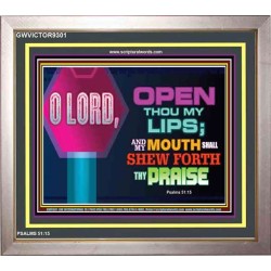 SHEW FORTH THE PRAISE OF GOD   Bible Verse Frame Art Prints   (GWVICTOR9301)   