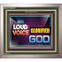 WITH A LOUD VOICE GLORIFIED GOD   Bible Verse Framed for Home   (GWVICTOR9372)   "16x14"