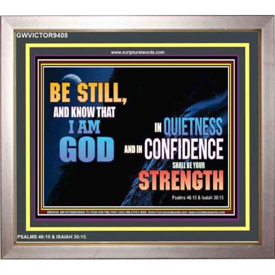 BE STILL   Bible Verse Frame Art Prints   (GWVICTOR9408)   