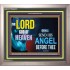 SEND HIS ANGEL BEFORE THEE   Framed Scripture Dcor   (GWVICTOR9413)   "16x14"
