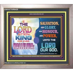 SALVATION GLORY HONOUR POWER    Framed Scripture    (GWVICTOR9425)   
