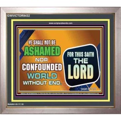 YOU SHALL NOT BE SHAME   Encouraging Bible Verses Frame   (GWVICTOR9432)   