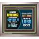 WILLINGLY OFFERING UNTO THE LORD GOD   Christian Quote Framed   (GWVICTOR9436)   
