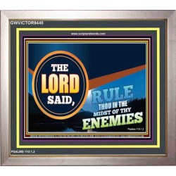RULE IN THE MIDST OF THY ENEMIES   Contemporary Christian Poster   (GWVICTOR9440)   