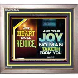 YOUR HEART SHALL REJOICE   Christian Wall Art Poster   (GWVICTOR9464)   