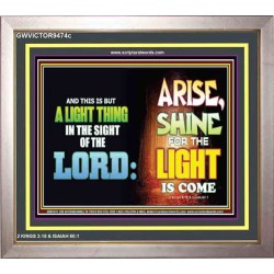 A LIGHT THING   Christian Paintings Frame   (GWVICTOR9474c)   