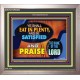 YE SHALL EAT IN PLENTY AND BE SATISFIED   Framed Religious Wall Art    (GWVICTOR9486)   