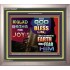 BE GLAD AND SING FOR JOY   Inspirational Wall Art Frame   (GWVICTOR9527)   "16x14"