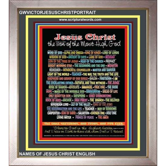 NAMES OF JESUS CHRIST PICTURE   (GWVICTORJESUSCHRISTPORTRAIT)   