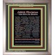 NAMES OF JESUS CHRIST WITH BIBLE VERSES IN GERMAN LANGUAGE {Namen Jesu Christi}   Wooden Frame  (GWVICTORNAMESOFCHRISTDEUTSCH)   