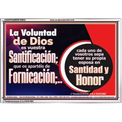 Santidad y Honor   Versículo bíblico alentador enmarcado   (GWSPAABIDE10842)   