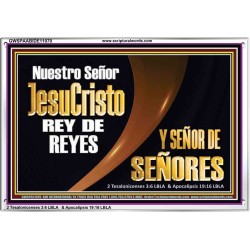 Nuestro Señor JesuCristo REY DE REYES Y SEÑOR DE SEÑORES   Marco de vidrio acrílico   (GWSPAABIDE11070)   