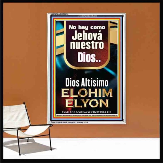 Dios Altísimo ELOHIM ELYON    Decoración de la pared de la sala de estar enmarcada   (GWSPAABIDE9835)   