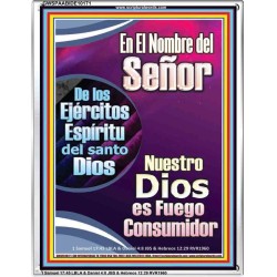 Santo El Fuego Consumidor   Láminas artísticas de las Escrituras   (GWSPAABIDE10171)   