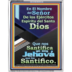 Santo El Santificador   Cartel cristiano contemporáneo   (GWSPAABIDE10191)   
