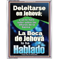 Deleitarse en Jehová   Arte de la pared de las Escrituras   (GWSPAABIDE10823)   
