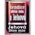 Bendice, alma mía, a Jehová mi Dios   Marco de versículos de la Biblia   (GWSPAABIDE10847)   "16X24"