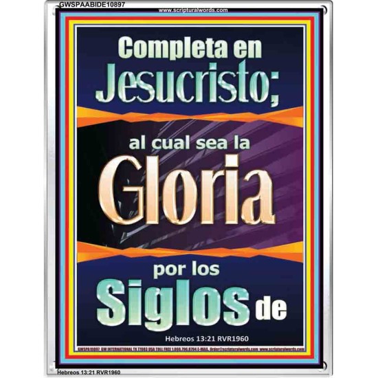 Completa en Jesucristo   Arte de las Escrituras   (GWSPAABIDE10897)   