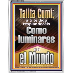 Talitha Cumi brilla como luces en el mundo   Versículos de la Biblia   (GWSPAABIDE10962)   