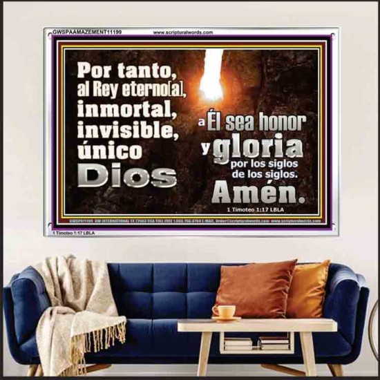 Inmortal, Invisible, único Dios Sabio   marco de arte cristiano contemporáneo   (GWSPAAMAZEMENT11199)   