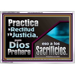Practica la Rectitud y la Justicia   Retrato de las Escrituras   (GWSPAAMAZEMENT10884)   