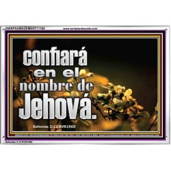 confiará en el nombre de Jehová.   Cartel cristiano contemporáneo   (GWSPAAMAZEMENT11165)   