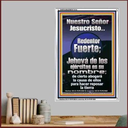 JesuCristo Redentor Fuerte   Decoracin de pared cristiana moderna   (GWSPAAMAZEMENT10144)   "24x32"