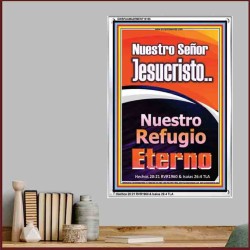 JesuCristo Nuestro Refugio Eterno   marco de arte cristiano contemporneo   (GWSPAAMAZEMENT10156)   "24x32"
