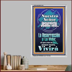 JesuCristo La Resurreccin y La Vida   Cartel cristiano contemporneo   (GWSPAAMAZEMENT10158)   